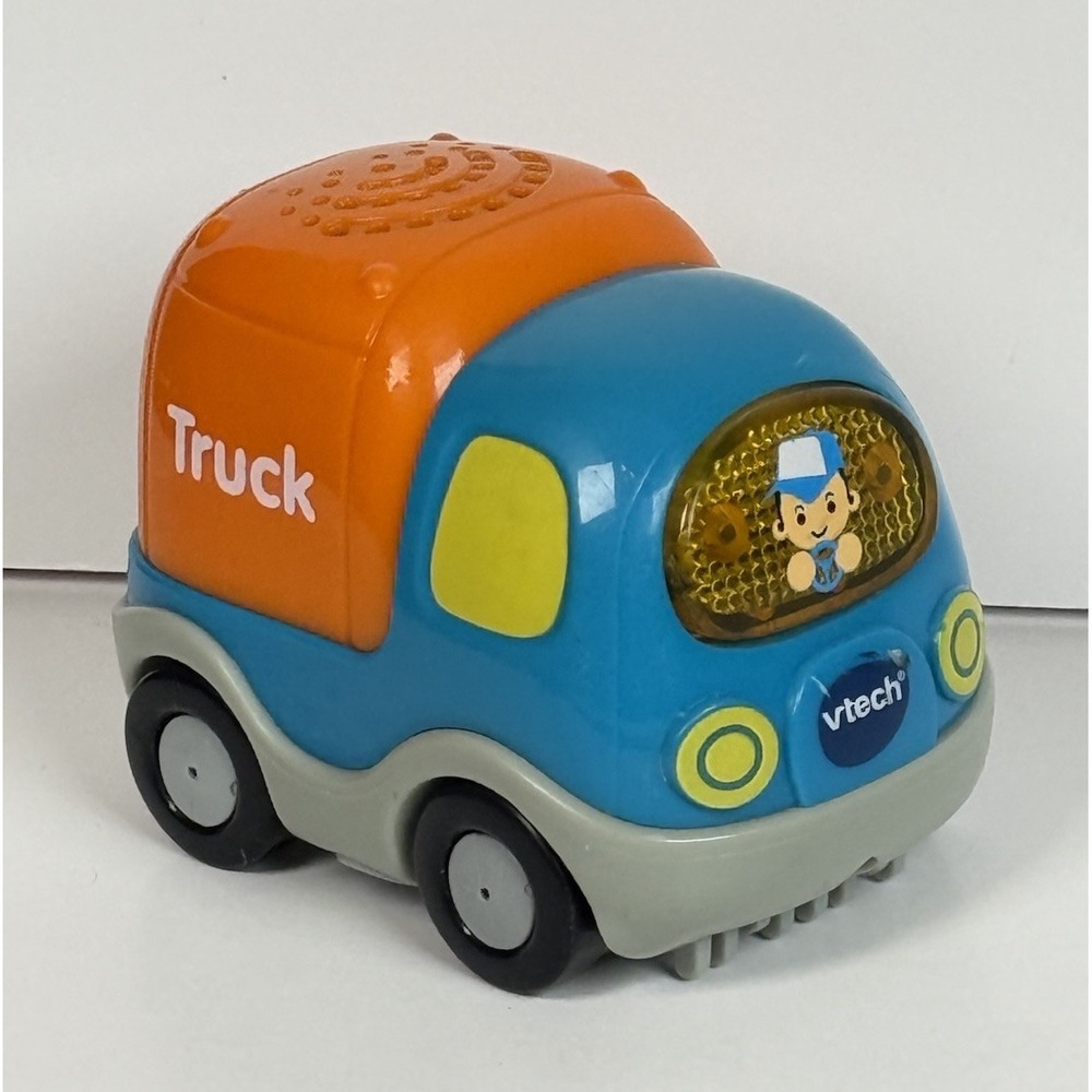 Vtech Go! Go! Smart Wheels Tim Truck Vehicle Blue Orange Toy TESTED